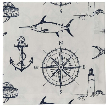Captain's Quarters Napkin - Natural Set of 4 Park Designs - The Fox Decor